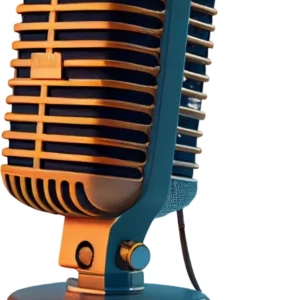 Metal Microphone On Stage